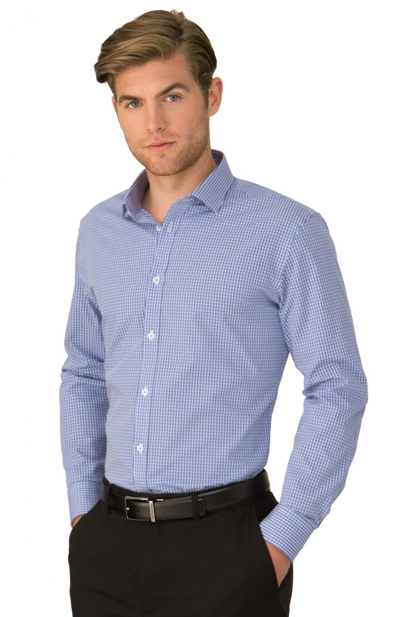 4263 Mens So Ezy Check Business Shirt by City Collection