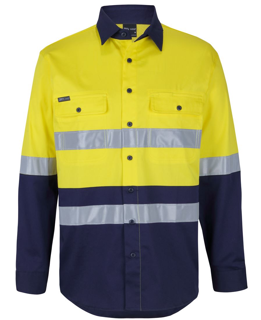 6DSWL JB's Wear Hi-Vis LS Stretch Work Shirt.