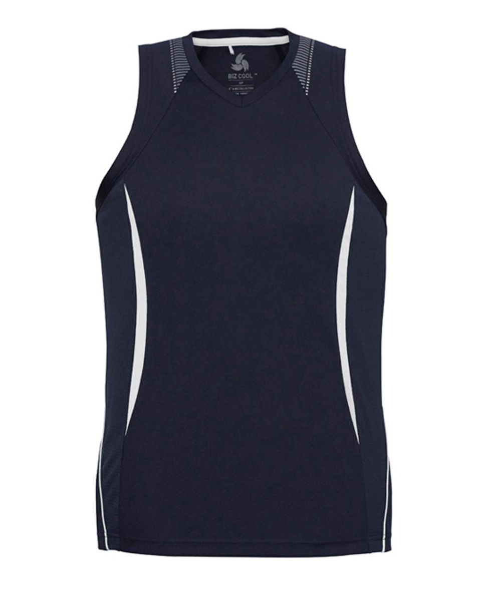 Biz Cool Razor Singlet by Biz Collection in eight colours.