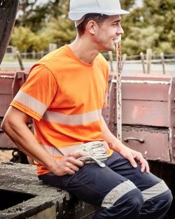 ZH510_Syzmik-Mens-Hi-Vis-segmented-tee-orange-hero-2