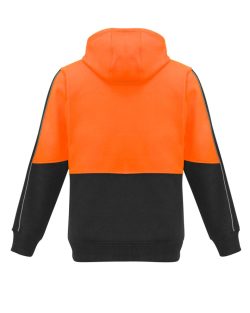 ZT484_Syzmik-Pullover-Hoodie-Product_Orange_Black_back